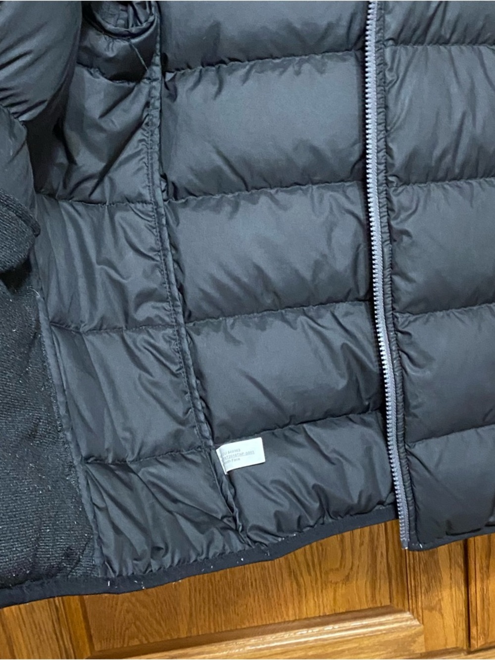 The North Face Boys Andes Puffer Jacket Black Goose Down Filled 550 XL 18/20 - Picture 14 of 16